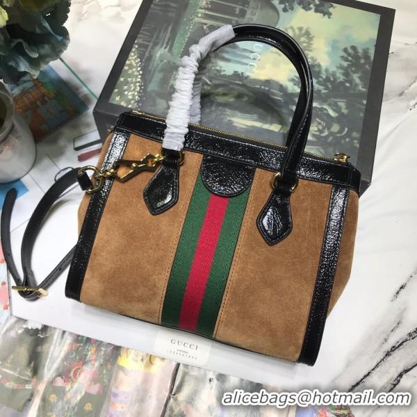 Duplicate Gucci Ophidia Small Suede Tote Bag 547551 Camel