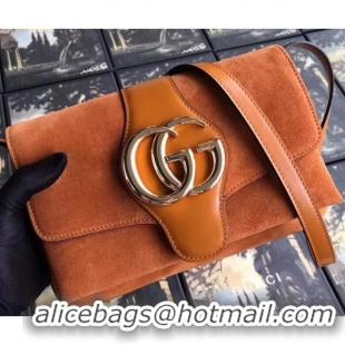 Stylish Gucci Arli Small Shoulder Bag 550129 Suede Orange 2019