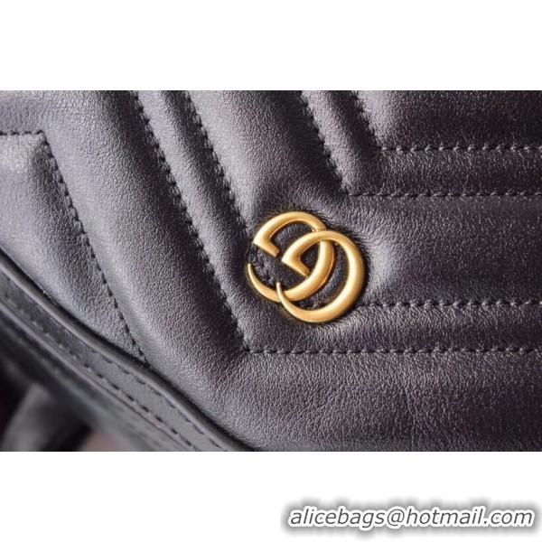 New Style Gucci GG Marmont Matelassé Backpack 523405 Black 2019