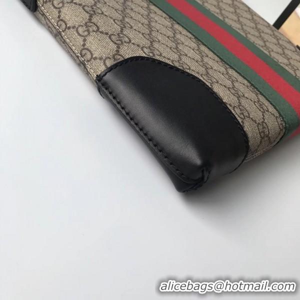 Perfect Gucci Web GG Supreme Men's Clutch Bag 523603 Beige 2019