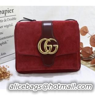 Sophisticated Gucci Arli Medium Suede Shoulder Bag 550126 Red 2019