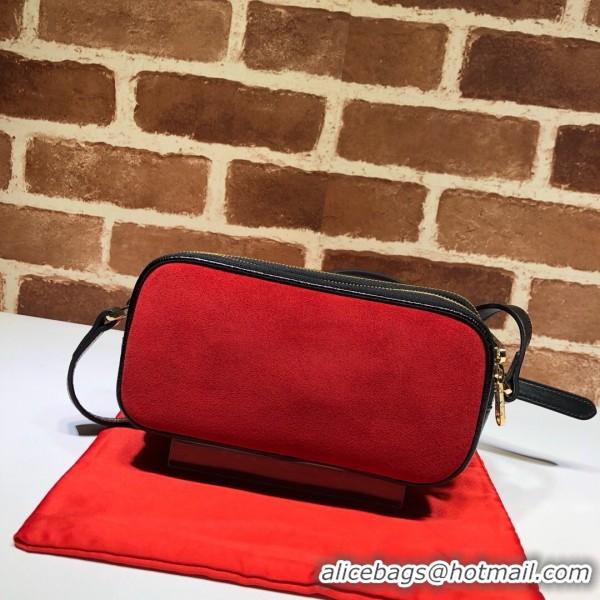 Luxury Cheap Gucci Ophidia Suede Mini Bag 546597 Red 2018