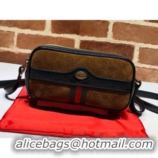 Most Popular Gucci Ophidia Suede Mini Bag 546597 Brown 2019