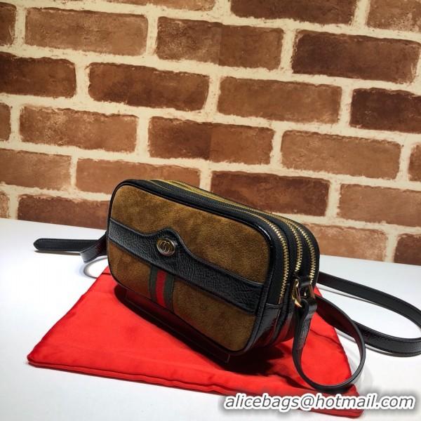 Most Popular Gucci Ophidia Suede Mini Bag 546597 Brown 2019