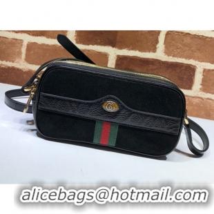 Stylish Gucci Ophidia Suede Mini Bag 546597 Black 2019