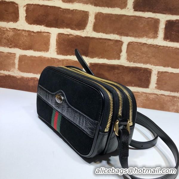 Stylish Gucci Ophidia Suede Mini Bag 546597 Black 2019