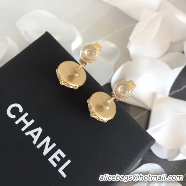 Shop Duplicate Chanel Resion Oval Stud Clip-on Earrings 121141 Red/Gold