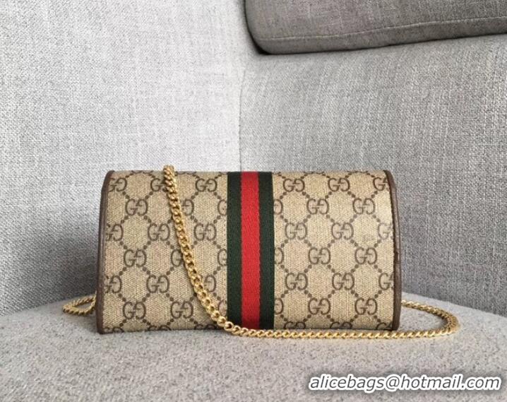 Popular Style Gucci Ophidia GG chain wallet 546592 Brown