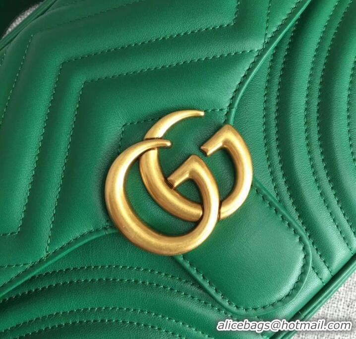 Unique Style Gucci GG Marmont small shoulder bag 498100 green