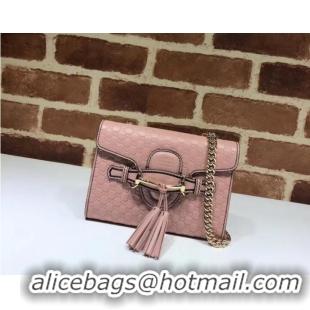 AAAAA Gucci Mini leather bag 449636 pink