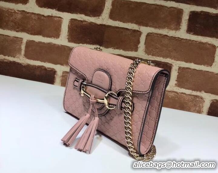 AAAAA Gucci Mini leather bag 449636 pink