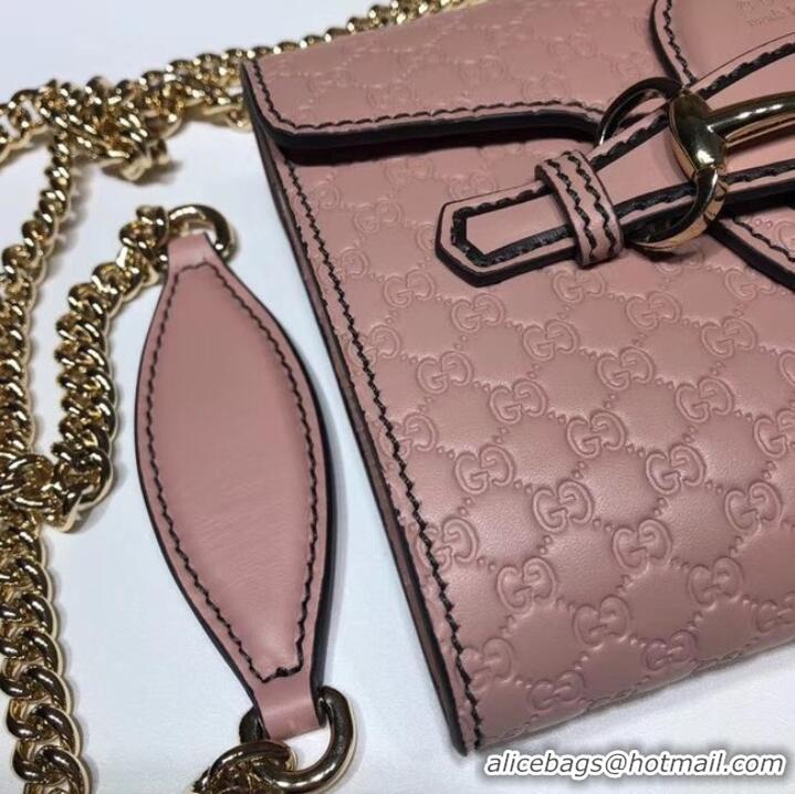 AAAAA Gucci Mini leather bag 449636 pink