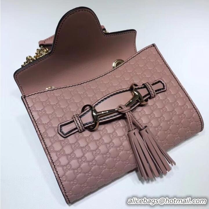 AAAAA Gucci Mini leather bag 449636 pink