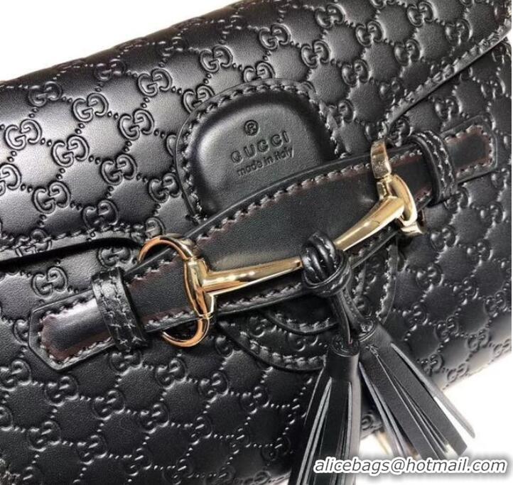 Duplicate Gucci Mini leather bag 449636 black