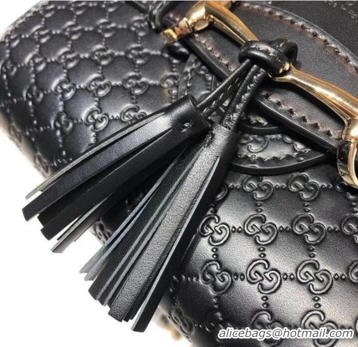 Duplicate Gucci Mini leather bag 449636 black