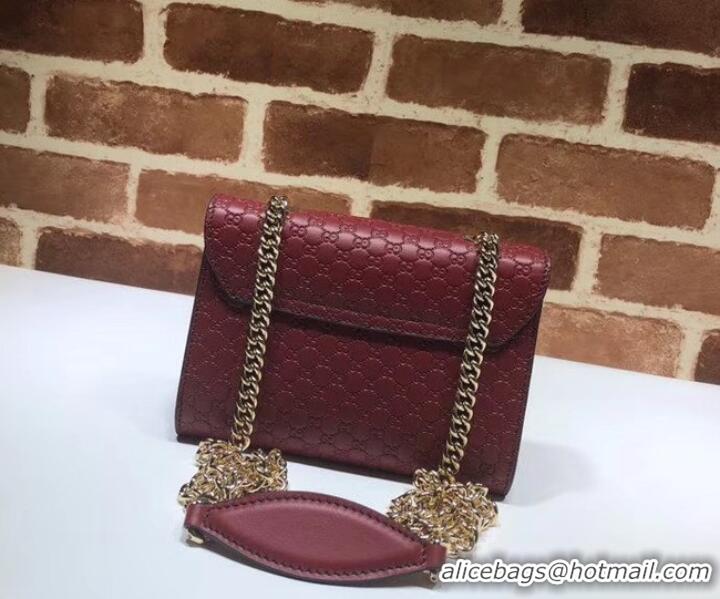 For Sale Gucci Mini leather bag 449636 red