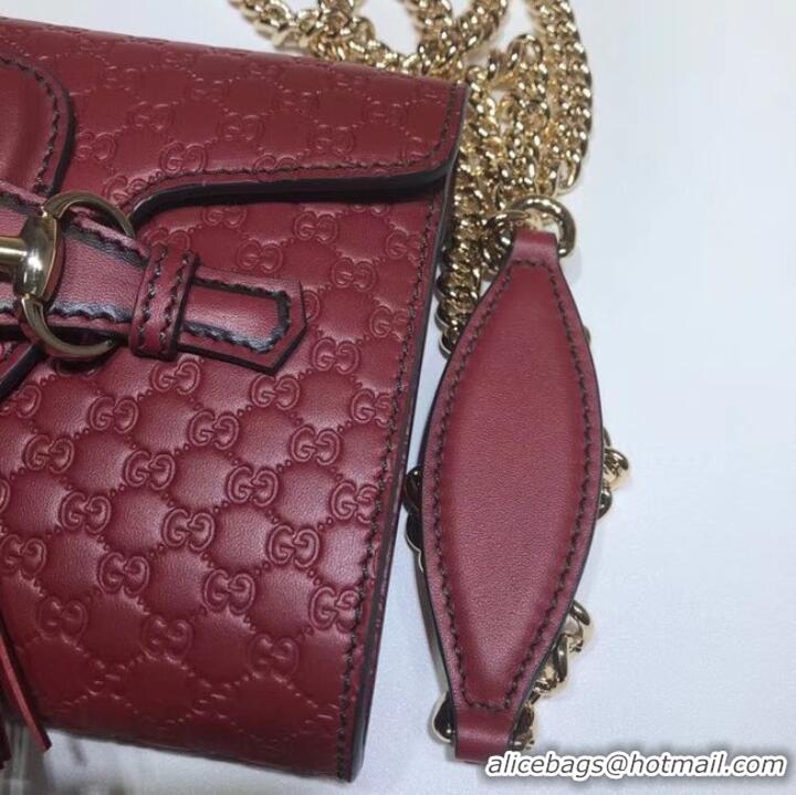 For Sale Gucci Mini leather bag 449636 red