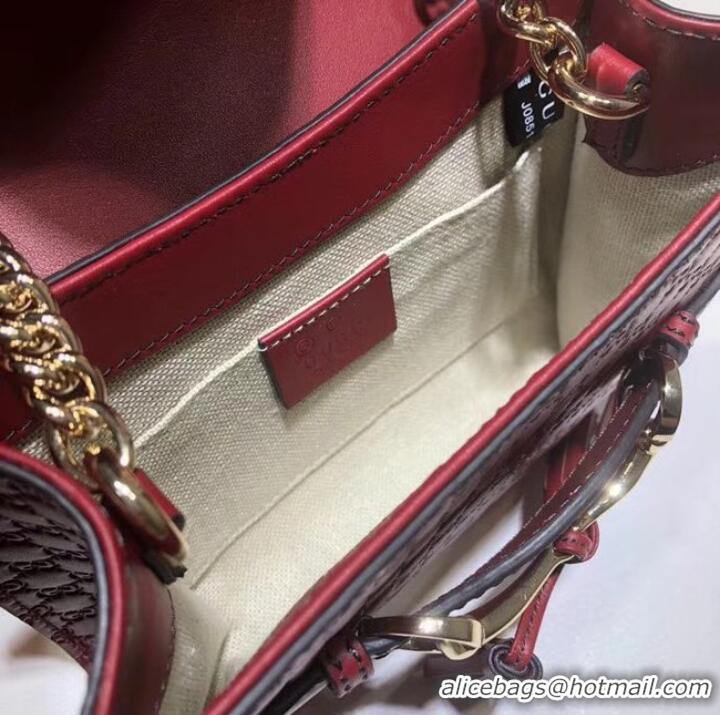 For Sale Gucci Mini leather bag 449636 red