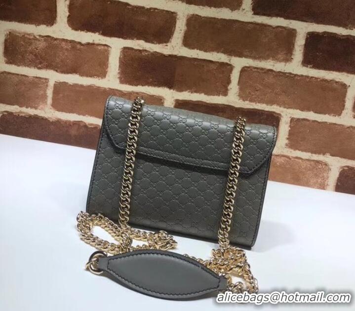 Design Discount Gucci Mini leather bag 449636 Grey