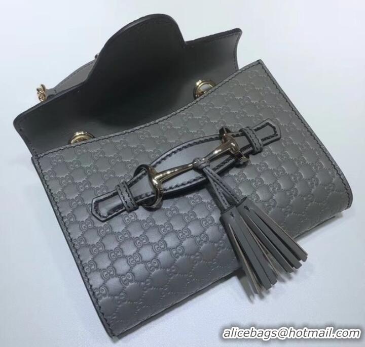 Design Discount Gucci Mini leather bag 449636 Grey