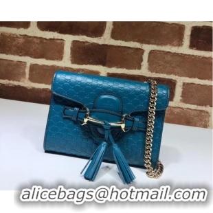 Fashion Gucci Mini leather bag 449636 Blue