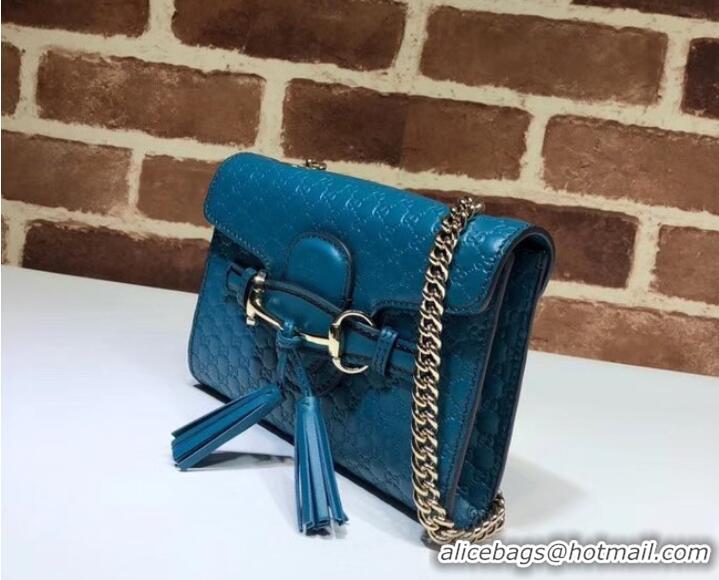 Fashion Gucci Mini leather bag 449636 Blue