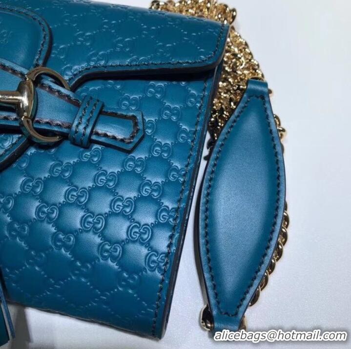 Fashion Gucci Mini leather bag 449636 Blue