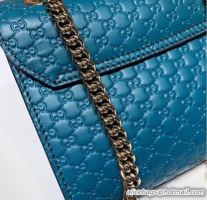 Fashion Gucci Mini leather bag 449636 Blue