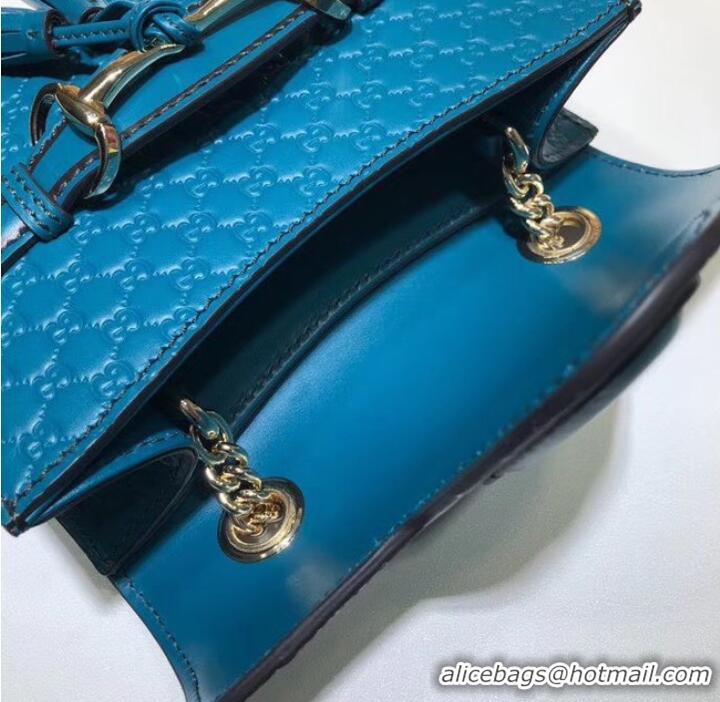 Fashion Gucci Mini leather bag 449636 Blue