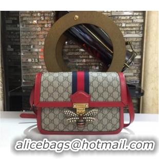 Classic Gucci Queen Margaret GG Supreme medium shoulder bag 524356 Red