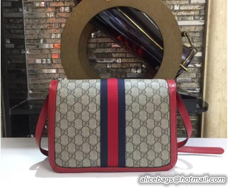 Classic Gucci Queen Margaret GG Supreme medium shoulder bag 524356 Red