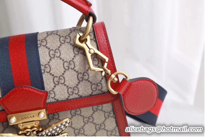 Promotion Gucci Queen Margaret GG small top handle bag 476541 Red