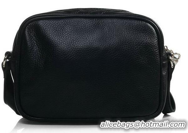 High Quality Gucci 308364 A7M0G 1000 Soho Black Leather Disco Bag