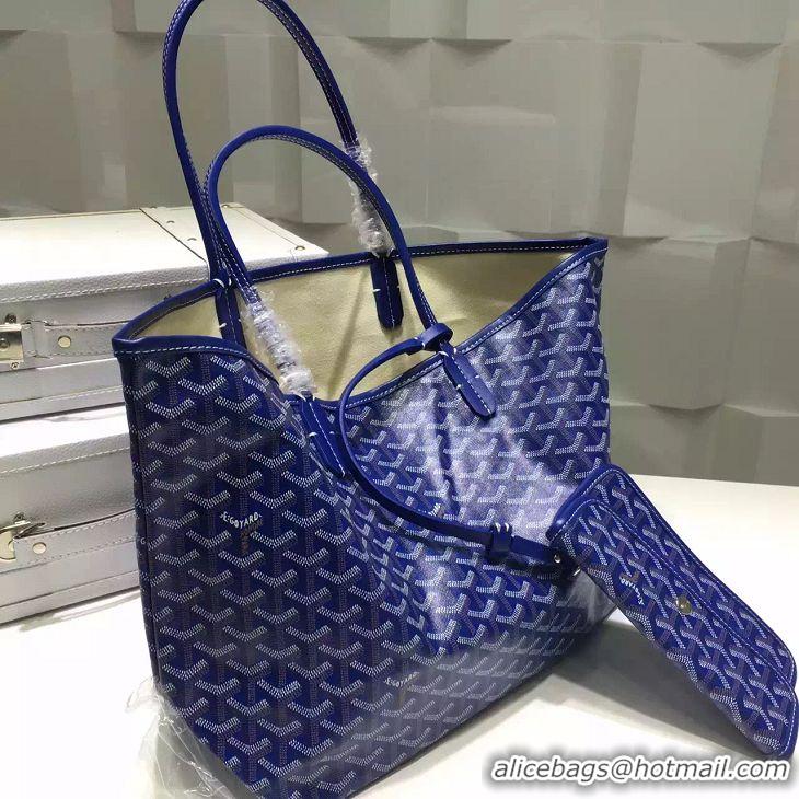 Low Cost Goyard St Louis Tote GM 2376 Dark Blue