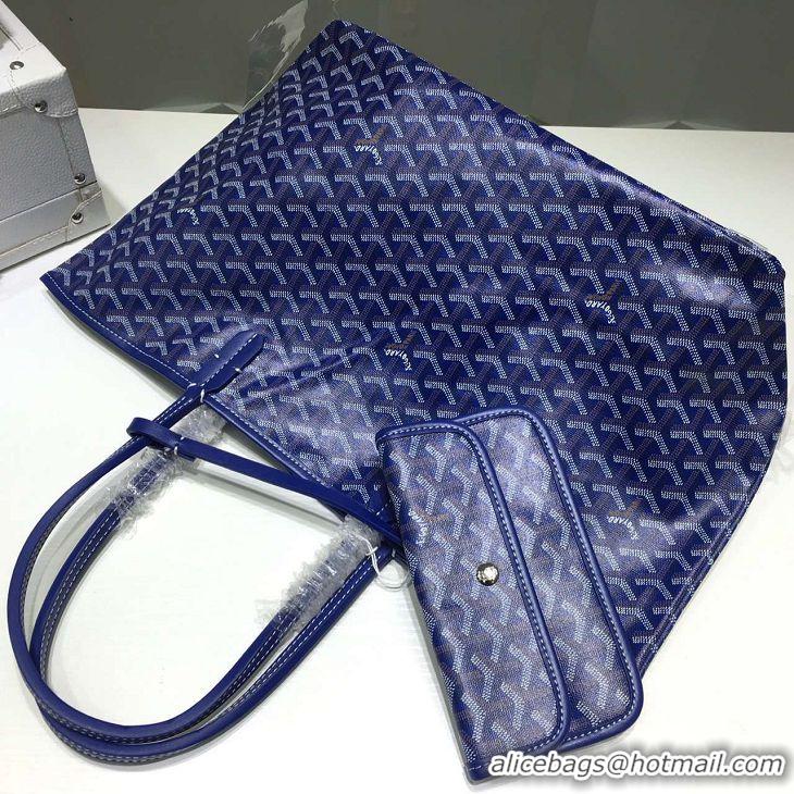 Low Cost Goyard St Louis Tote GM 2376 Dark Blue