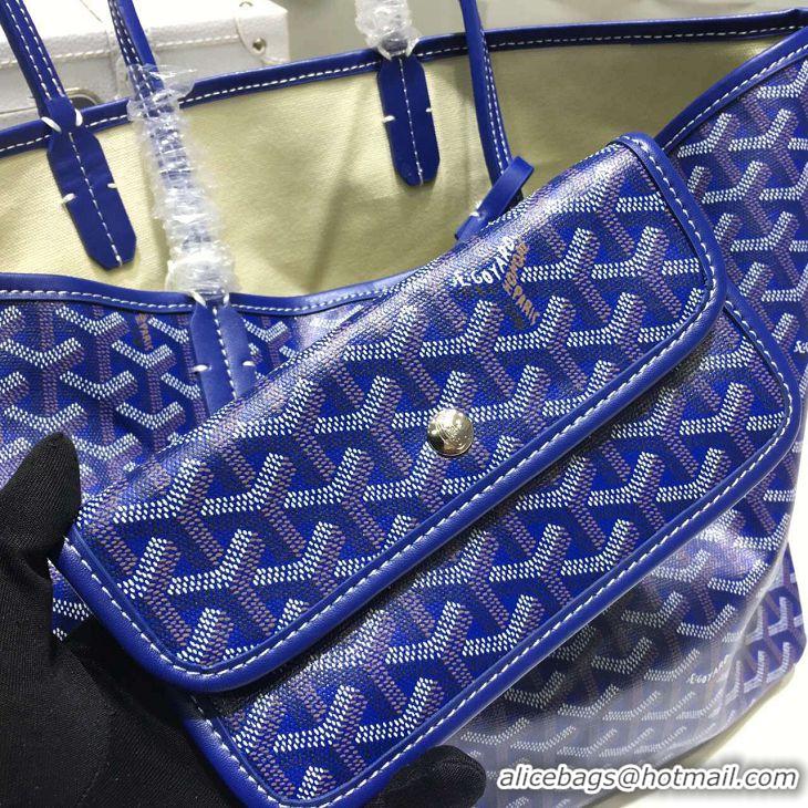 Low Cost Goyard St Louis Tote GM 2376 Dark Blue