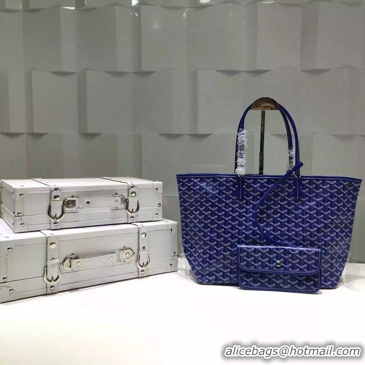 Low Cost Goyard St Louis Tote GM 2376 Dark Blue