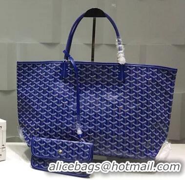 Low Cost Goyard St Louis Tote GM 2376 Dark Blue