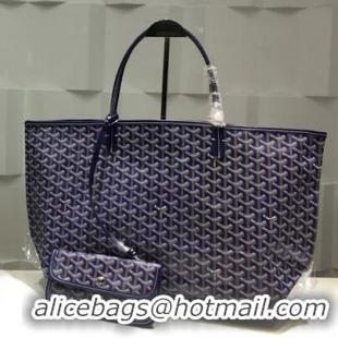 Buy Cheaper Goyard St Louis Tote GM 2376 Navy Blue