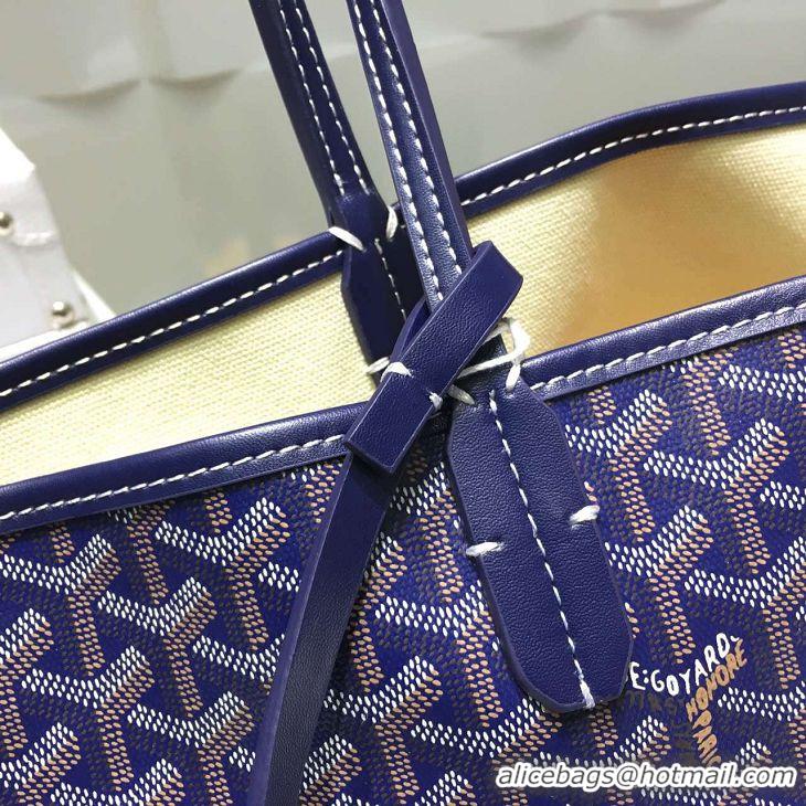 Buy Cheaper Goyard St Louis Tote GM 2376 Navy Blue