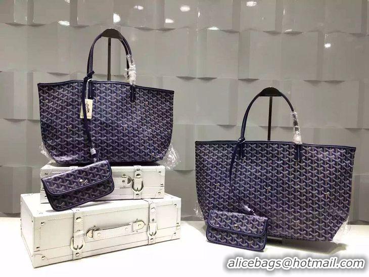 Buy Cheaper Goyard St Louis Tote GM 2376 Navy Blue