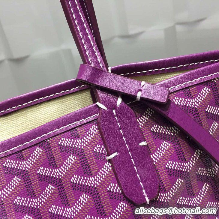 Unique Grade Goyard St Louis Tote GM 2376 Purple