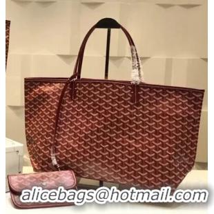 Perfect Discount Goyard St Louis Tote GM 2376 Bungundy