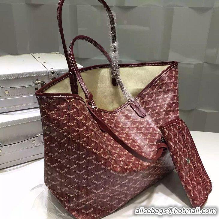 Perfect Discount Goyard St Louis Tote GM 2376 Bungundy