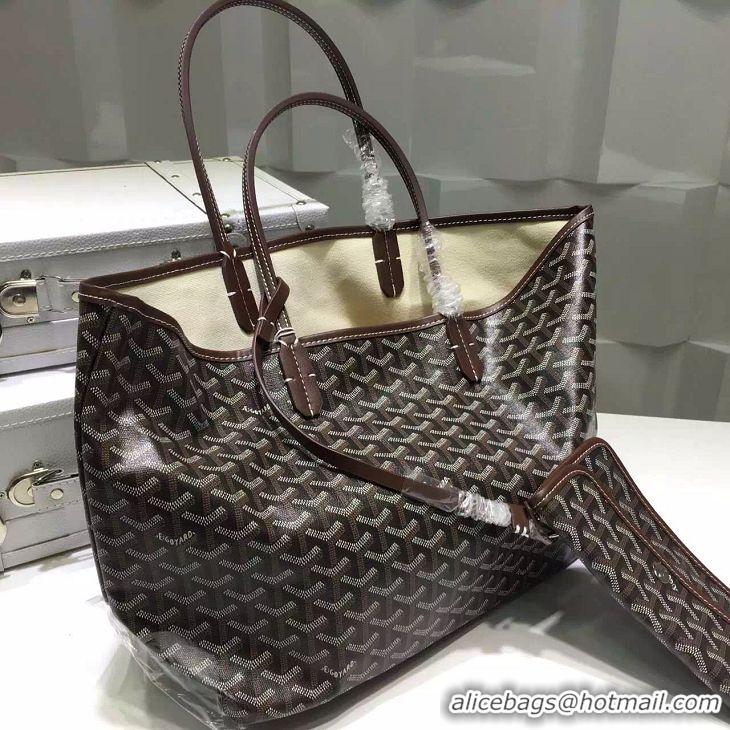 Free Shipping Goyard Saint Louis Tote Bag GM 2376 Coffee