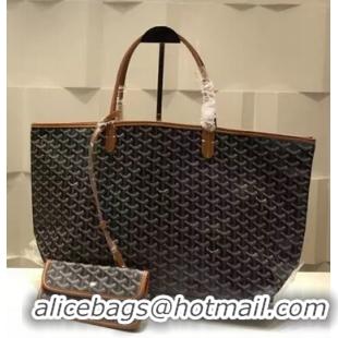 Promotional Goyard Saint Louis Tote Bag GM 2376 Black And Tan