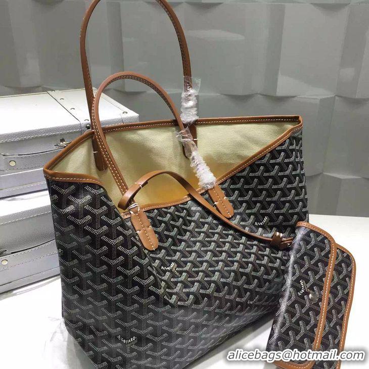 Promotional Goyard Saint Louis Tote Bag GM 2376 Black And Tan