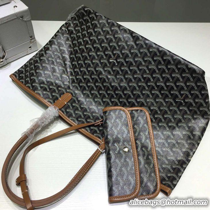 Promotional Goyard Saint Louis Tote Bag GM 2376 Black And Tan