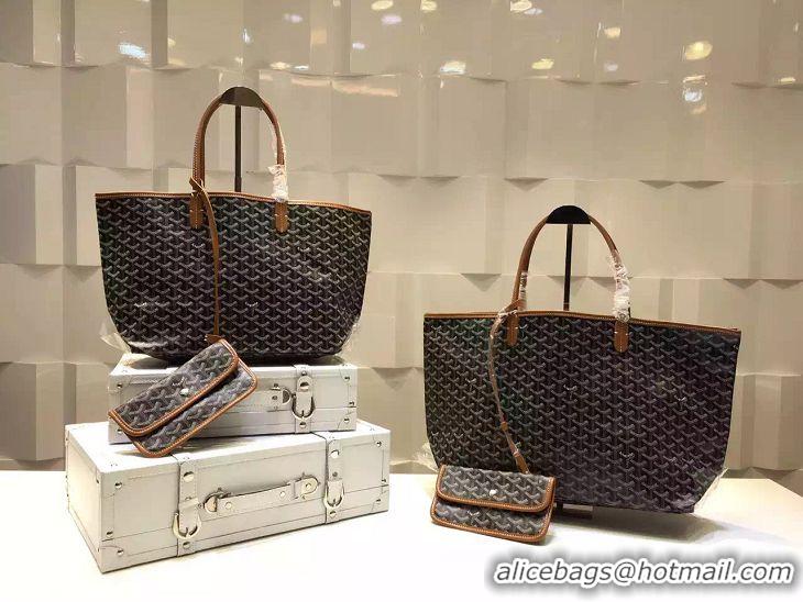 Promotional Goyard Saint Louis Tote Bag GM 2376 Black And Tan