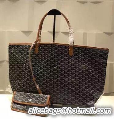 Promotional Goyard Saint Louis Tote Bag GM 2376 Black And Tan